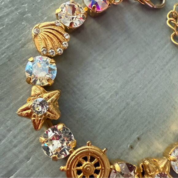 Sabika LIKE Gold Tone Nautical Seashell Bracelet - Picture 5 of 9